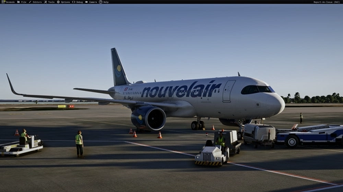 Nouvelair Tunisie TS-INJ with Racoon Mask livery inibuilds A320NEO MSFS2024 (with cabin)