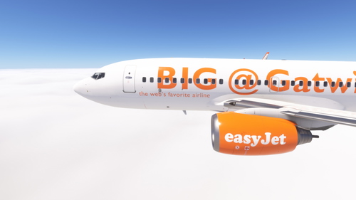 PMDG 737-700 w/ cabin Easyjet 'BIG @ Gatwick' (G-EZJD)