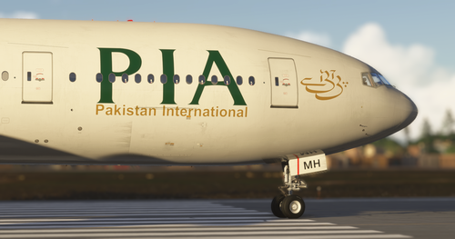PMDG 777-200ER PIA AP-BMH EUROWHITE DIRTY (w/CABIN) | BY PIA VIRTUAL