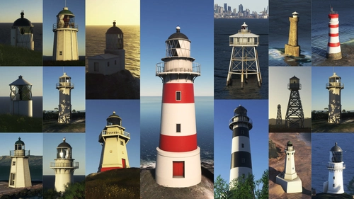 Definitive New Zealand Lighthouse Megapack (30+ unique models)