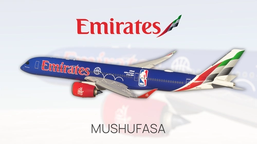 Emirates NBA | iniBuilds A350-900 [8K/4K]
