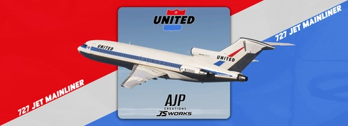 United - 727 Jet Mainliner - N7001U - Boeing 727-100