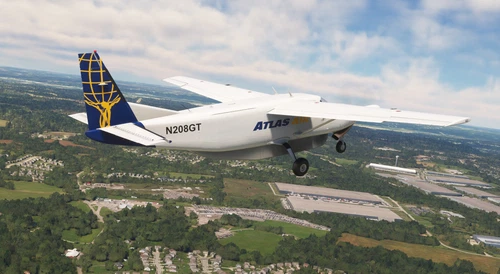 Black Square Caravan Professional Super Cargomaster Atlas Air N208GT (Fictional / Requested)