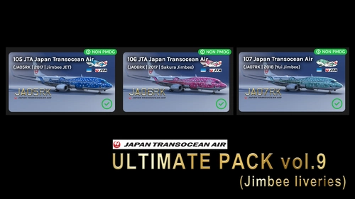 Japan Transocean Air Ultimate livery pack (vol.9)