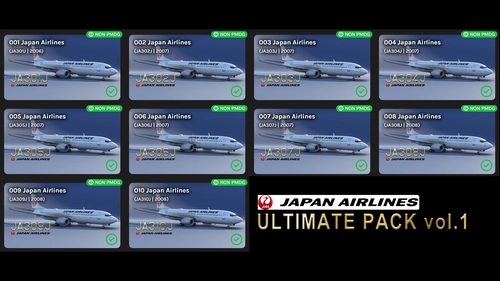 Japan Airlines Ultimate livery pack (vol.1)