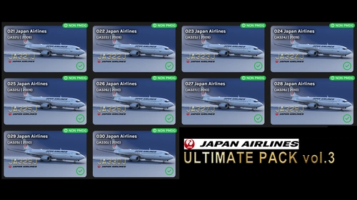 Japan Airlines Ultimate livery pack (vol.3)