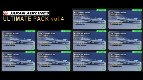 Japan Airlines Ultimate livery pack (vol.4)