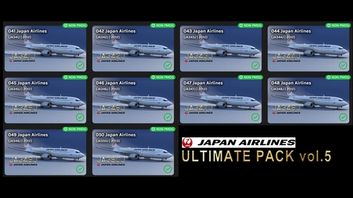 Japan Airlines Ultimate livery pack (vol.5)