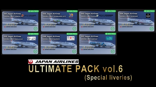 Japan Airlines Ultimate livery pack (vol.6)