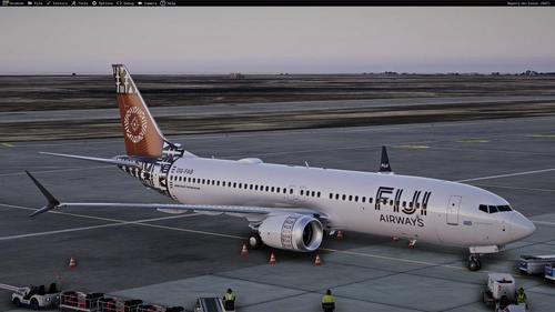 Fiji Airways DQ-FAB livery Asobo Boeing 737MAX8 MSFS2024