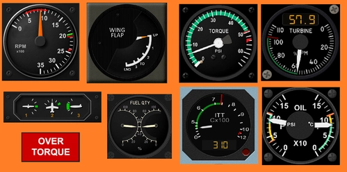 Blackbird Pilatus PC-6 Air Manager Instruments