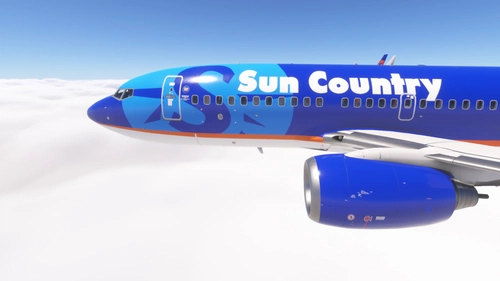 PMDG 737-700 w/ cabin Sun Country Airlines (N715SY)