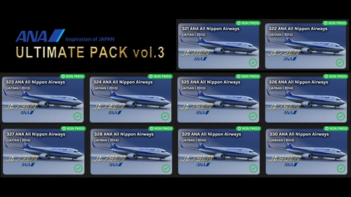 All Nippon Airways Ultimate livery pack (vol.3)