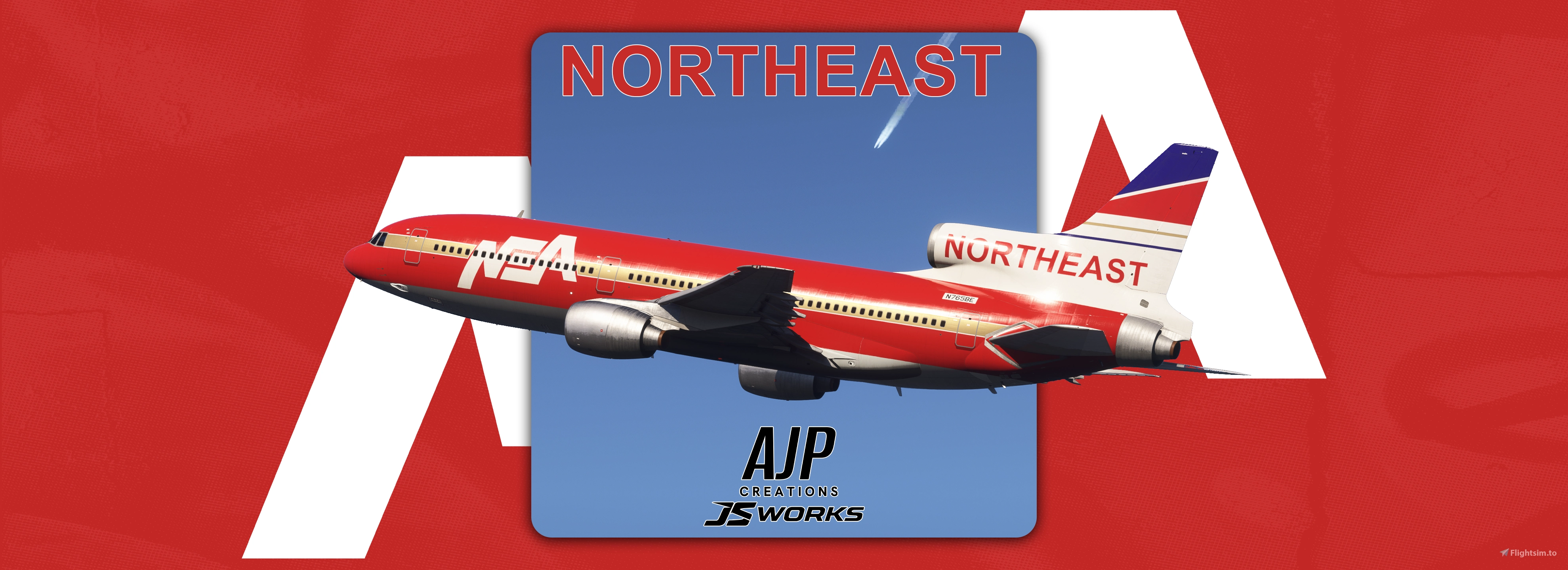 Northeast Airlines - N765BE - Inibuilds L-1011 Tristar - Aircraft