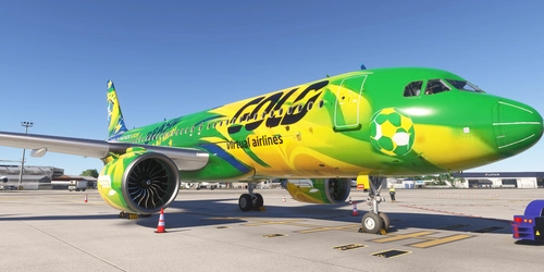 FlyByWire A320NX Livery World Cup 2026 Gold Virtual Airlines