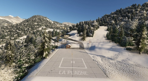La Plagne heliport - French Alps - France