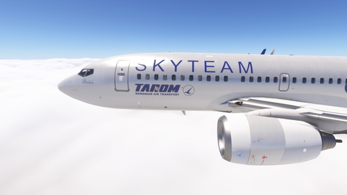 PMDG 737-700 w/cabin TAROM - Skyteam (YR-BGF)
