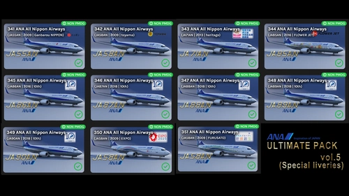 All Nippon Airways Ultimate livery pack (vol.5)