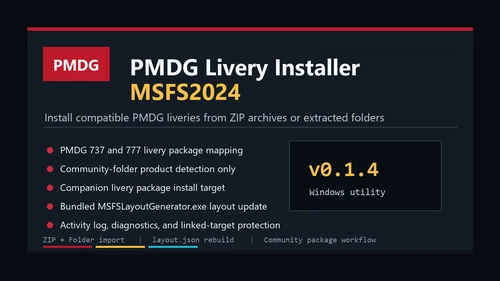 PMDG Livery Installer MSFS2024
