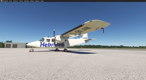 Blackbox Simulations BN2B Islander Hebridean Air Services G-BLNI
