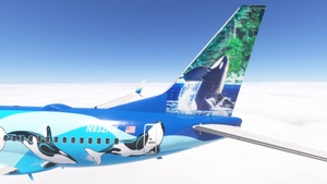 PMDG 737-700 w/ cabin Alaska Airlines - West Coast Wonders (N932AK) thumbnail 2