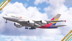 [PACK] FlyByWire A380-800 Asiana Airlines Fleet 4K & 8K thumbnail 3