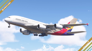 [PACK] FlyByWire A380-800 Asiana Airlines Fleet 4K & 8K thumbnail 2