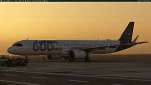 Lufthansa D-AIEQ 600th Airbus aircraft livery Inibuilds A321LR MSFS2024 (with cabin) thumbnail 2