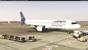 Lufthansa D-AIEQ 600th Airbus aircraft livery Inibuilds A321LR MSFS2024 (with cabin) thumbnail 12