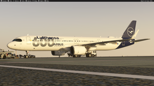 Lufthansa D-AIEQ 600th Airbus aircraft livery Inibuilds A321LR MSFS2024 (with cabin) thumbnail 14