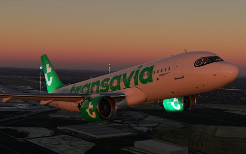 Transavia New Livery 2026 with Registration F-HXIB (FBW A32NX)