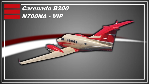 Carenado King Air B200 - N700NA (+Dynamic Registration)