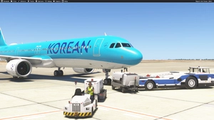 Korean Air HL8712 New livery Inibuilds A321LR MSFS2024 (With cabin) thumbnail 2