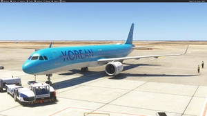 Korean Air HL8712 New livery Inibuilds A321LR MSFS2024 (With cabin) thumbnail 3