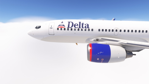 PMDG 737-700 w/ cabin Delta Air Lines - Colors in Motion (N245WA)