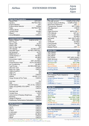 Airbus Family Normal & Extended Checklist (A319, A320, A321) thumbnail 3