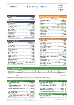 Airbus Family Normal & Extended Checklist (A319, A320, A321) thumbnail 5