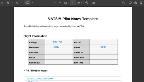 Vatsim Notes Tool