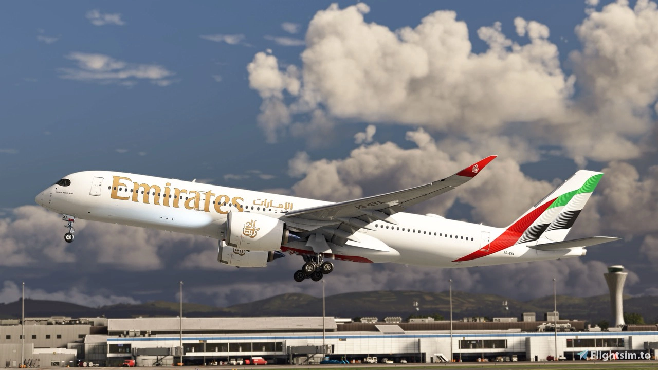 Emirates (A6-EXA) w/Cabin New Color | A350-900 iniBuilds for MSFS2020 - Image 1