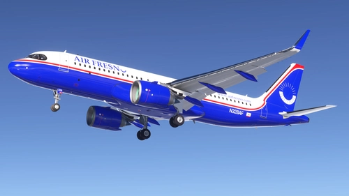 Air Fresno - New Livery (N328AF) Asobo Airbus A320 NEO
