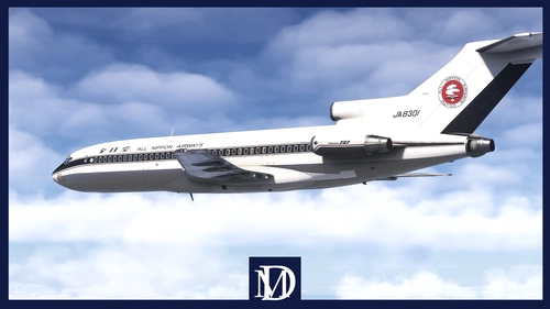 All Nippon Airways 727-100 "Cheatline" Mini Fleet Pack w/Cabin | FlightSim Studio B727