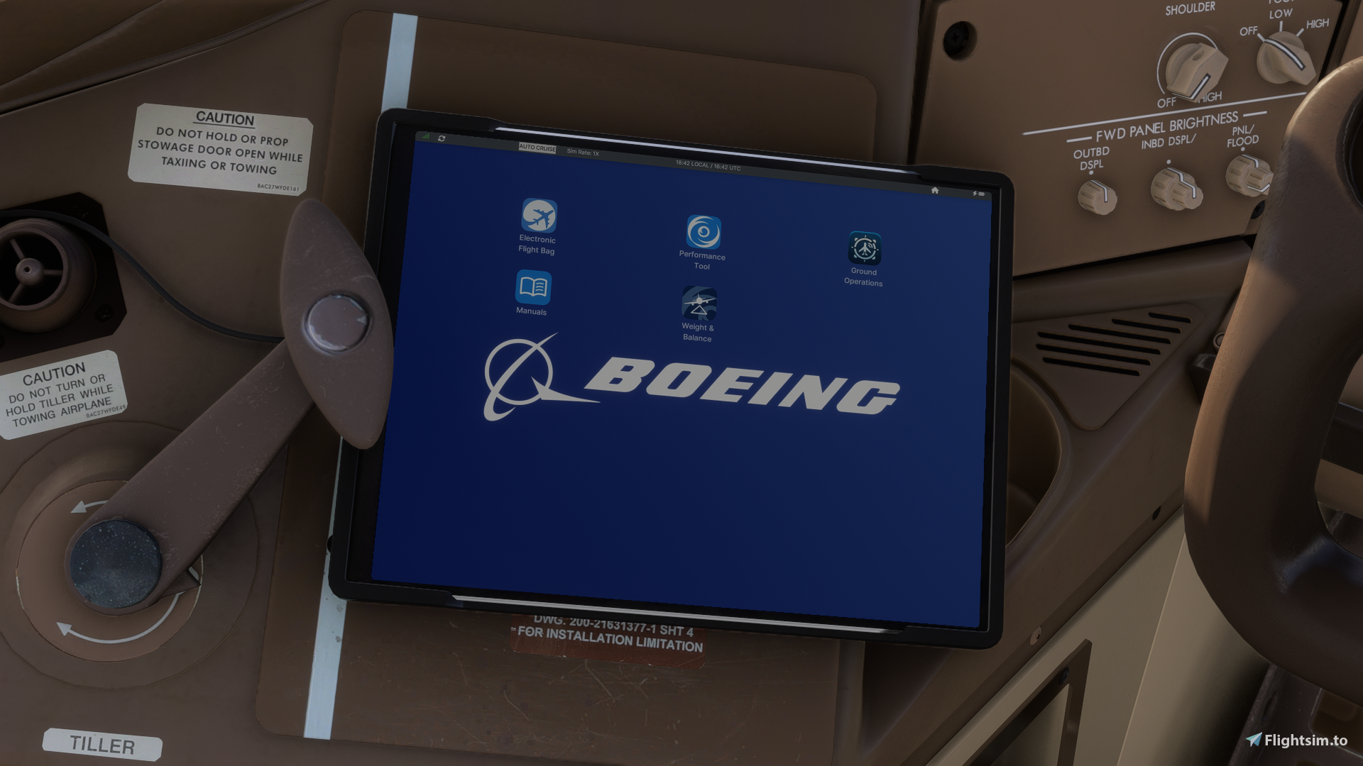 PMDG EFB Boeing wallpaper  - Image 1