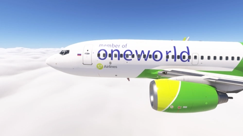 PMDG 737-700 w/ cabin S7 Airlines One World (VQ-BKW)