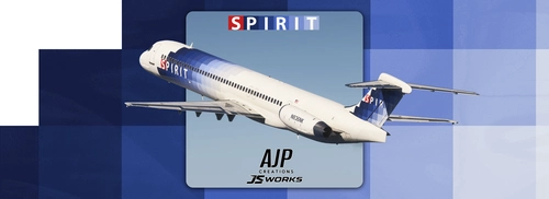 Spirit Airlines - Blue Checkers - Pack - McDonnell-Douglas MD-80