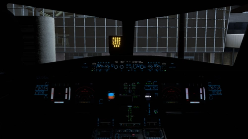 [A32NX] Light Blue Cockpit lights and White LCD