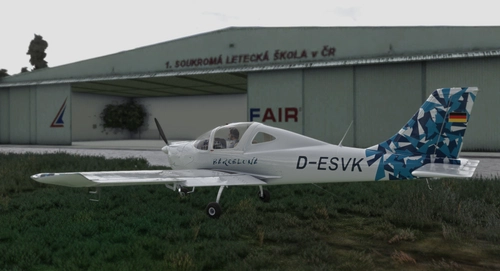 AeroSachs Tecnam P2002 JF D-ESVK - F-AIR livery