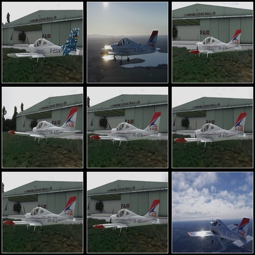 F-AIR livery pack for Tecnam P2002JF by Aerosachs