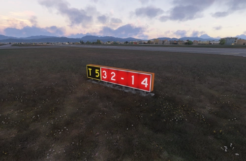 Japan Airport Taxiway Sign Set