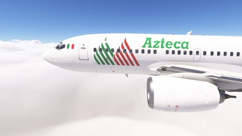 PMDG 737-700 w/ cabin Lineas Aéreas Azteca (XA-AEP)