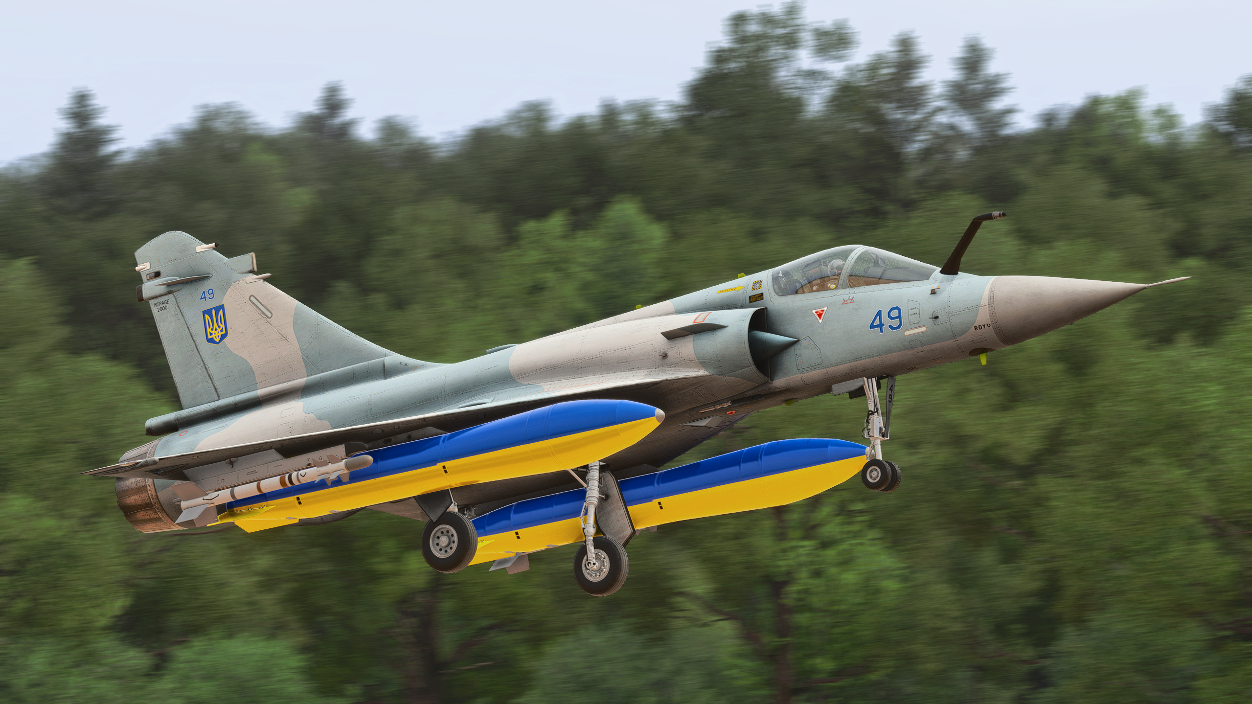 Miltech Simulation M2K-C Ukrainian Air Force Mirage 2000 - Image 1
